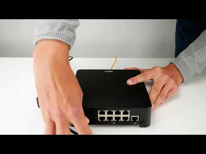Axis S3008 Mk II Recorder 4TB – 8-Port PoE-Switch