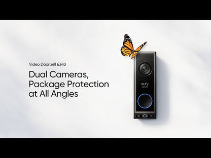 Eufy Video Deurbel E340 | 2K HDR | Dual-Camera | AI-Pakketdetectie | Kleurennachtzicht
