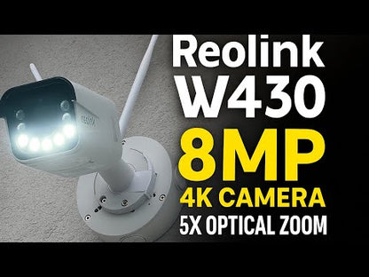 Reolink W430 8MP Caméra extérieure WiFi Bullet Zoom optique 5x