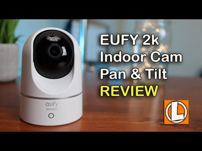 Eufy Indoor Cam 2K | Pan & Tilt | AI Detection | Auto-Tracking | 125° | Night Vision