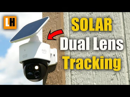 Eufy S340 SoloCam | Dual-Lens 2K+3K | 360° PTZ | 8× Zoom | AI-Tracking | Zonnepaneel | WiFi 6 | IP67