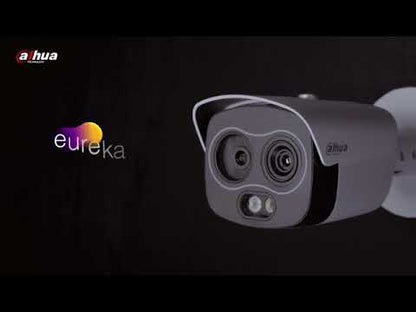 Dahua TPC-DF1241-TB3F4-DW-S8 Eureka 4MP Caméra thermique hybride Eyeball avec mesure de température | Thermique 3,5 mm + Visible 4 mm