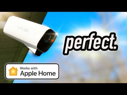 Eufy EufyCam S3 Pro | 4K | Doppeltes Solarpanel | 1 Jahr Akkulaufzeit | Farbnachtsicht | Set mit 2 Kameras + HomeBase 3