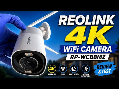 Reolink RP-WCB8MZ-W Caméra extérieure Bullet 8MP WiFi 6