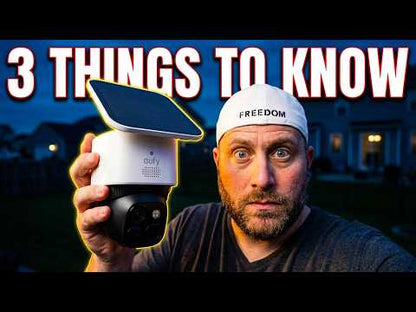 Eufy S340 SoloCam | Dual-Lens 2K+3K | 360° PTZ | 8× Zoom | AI-Tracking | Zonnepaneel | WiFi 6 | IP67
