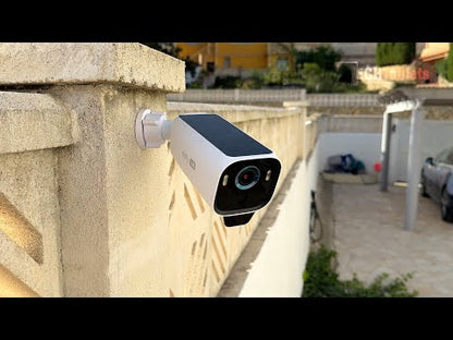 Eufy EufyCam S3 Pro | 4K | Doppeltes Solarpanel | 1 Jahr Akkulaufzeit | Farbnachtsicht | Set mit 2 Kameras + HomeBase 3