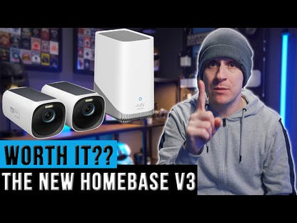 Eufy HomeBase 3 S380 | 16GB Storage (Max. 16TB) | 4K | AI Detection | Up to 16 Cameras | 24/7 Recording