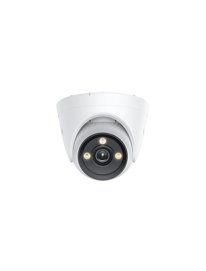 Witte Reolink P335X 4K PoE beveiligingscamera met ColorX nachtzicht, F1.0 lens en geïntegreerde spotlights.