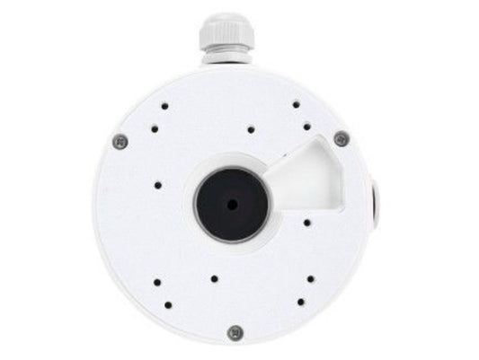 Witte Reolink RLA-JBL1-W montagebox voor dome camera's met kabeldoorvoer voor een nette, weerbestendige installatie.