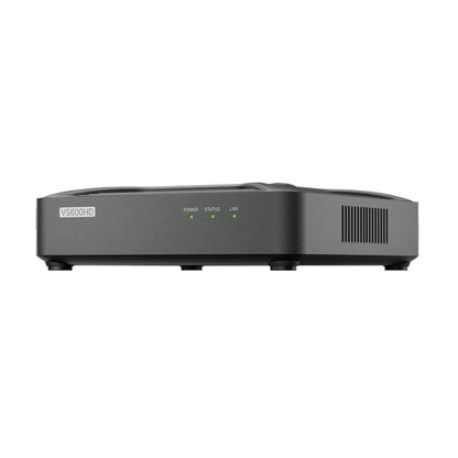 Zwarte Synology VS600HD bewakingsclient met statuslampjes en compact design voor Surveillance Station.