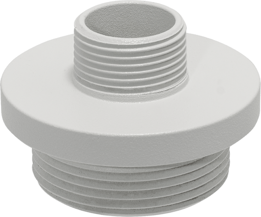 Witte, ronde Vivotek AM-522 montageadapter van 60mm voor dome beveiligingscamera's met schroefdraad.